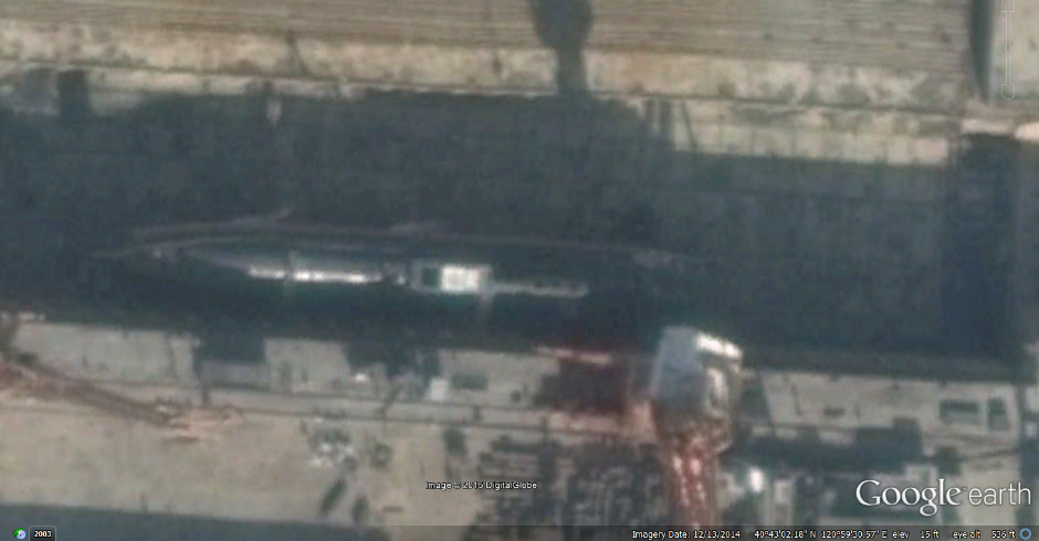 Google Earth of Type-093T SSN