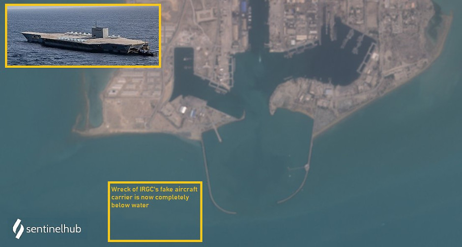 Fake aircraft carrier IRGC