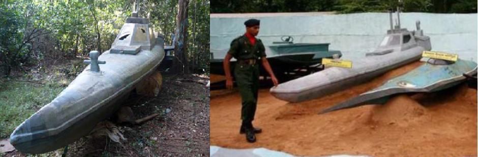 LTTE Tamil Tigers Sea Tigers homemade semi-sub