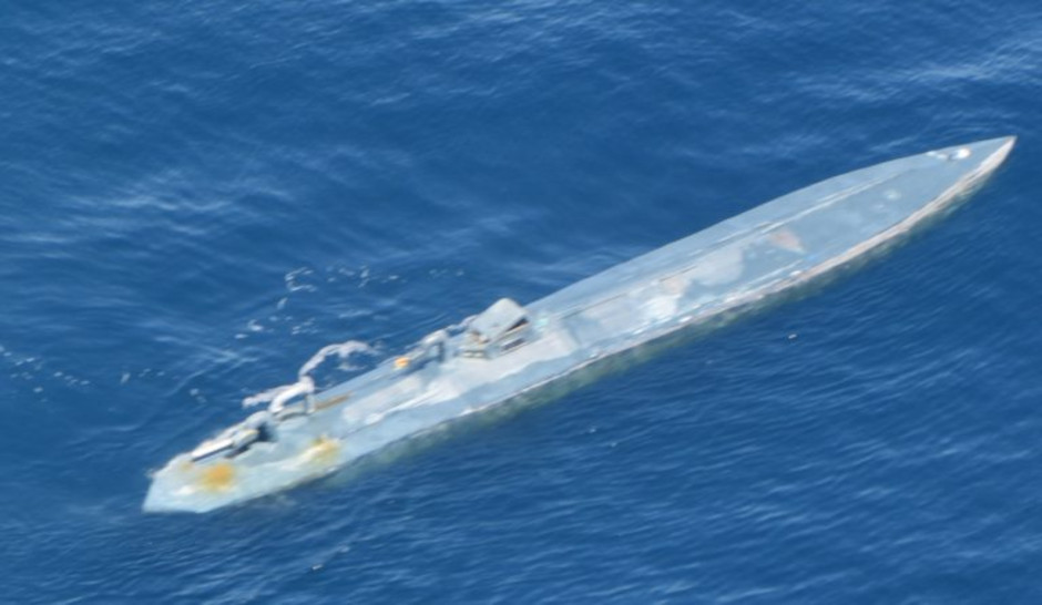 Narco submarine stopped