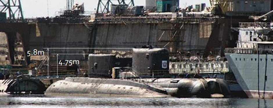 Sarov in dry dock