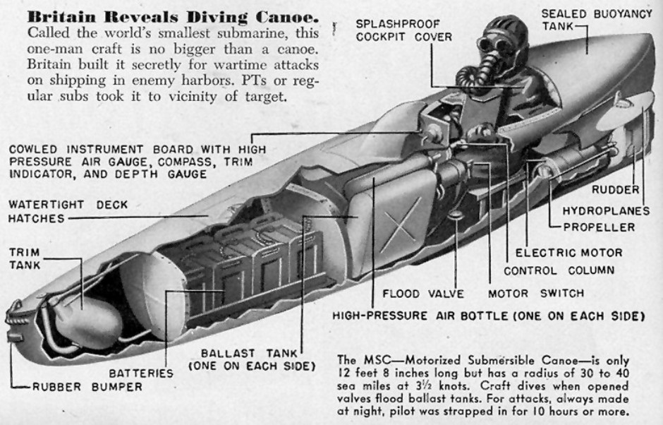 Sleeping Beauty MSC Motorised Submersible Canoe