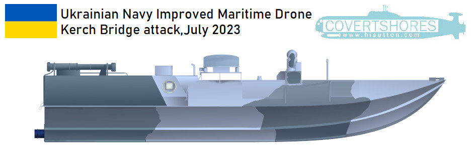 Ukrainian maritime drone USV Sea Baby Shooting Rockets